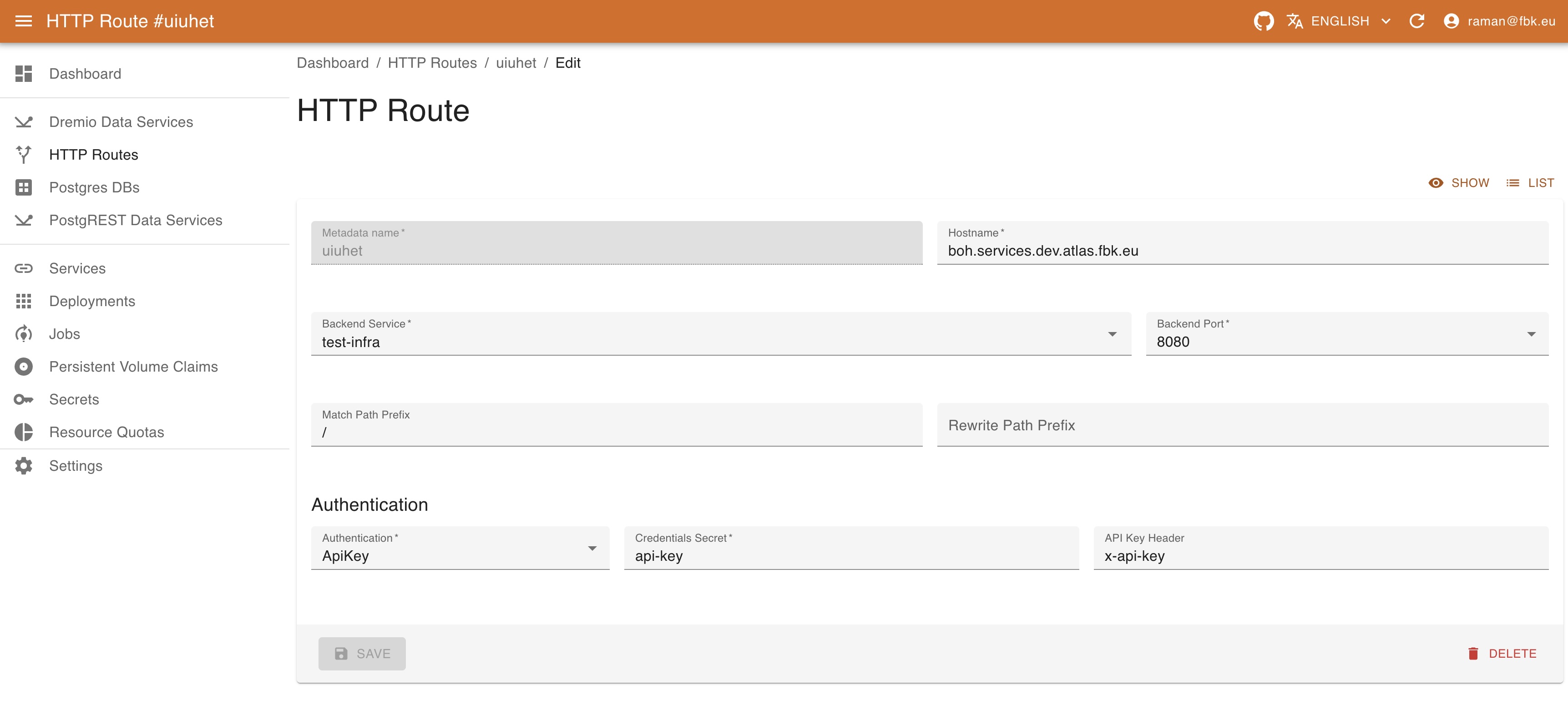 KRM HTTP Route create image