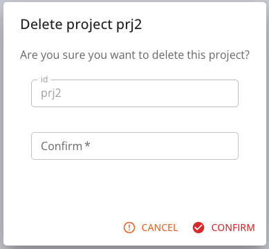 Delete conf