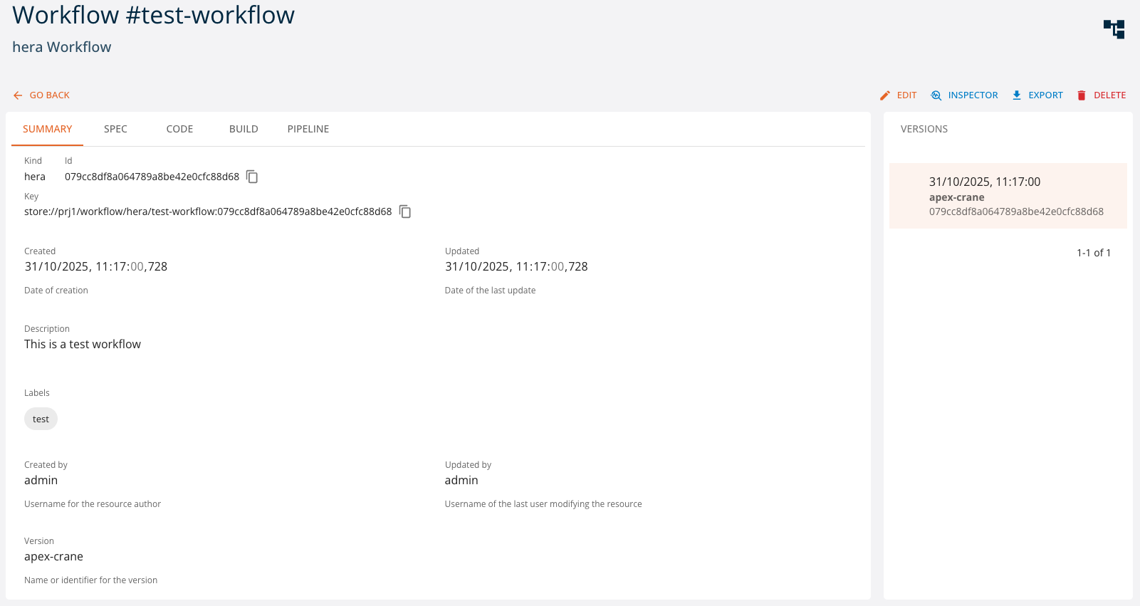 Workflow read