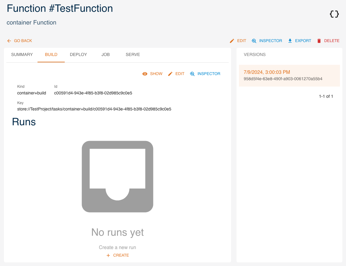 Function build tab