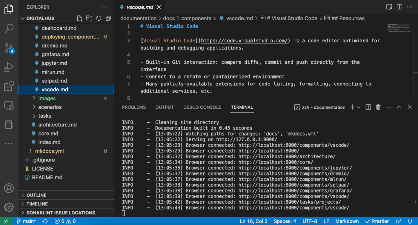 VSCode interface image