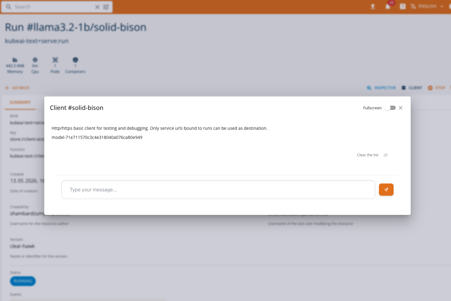 Chat Client placeholder
