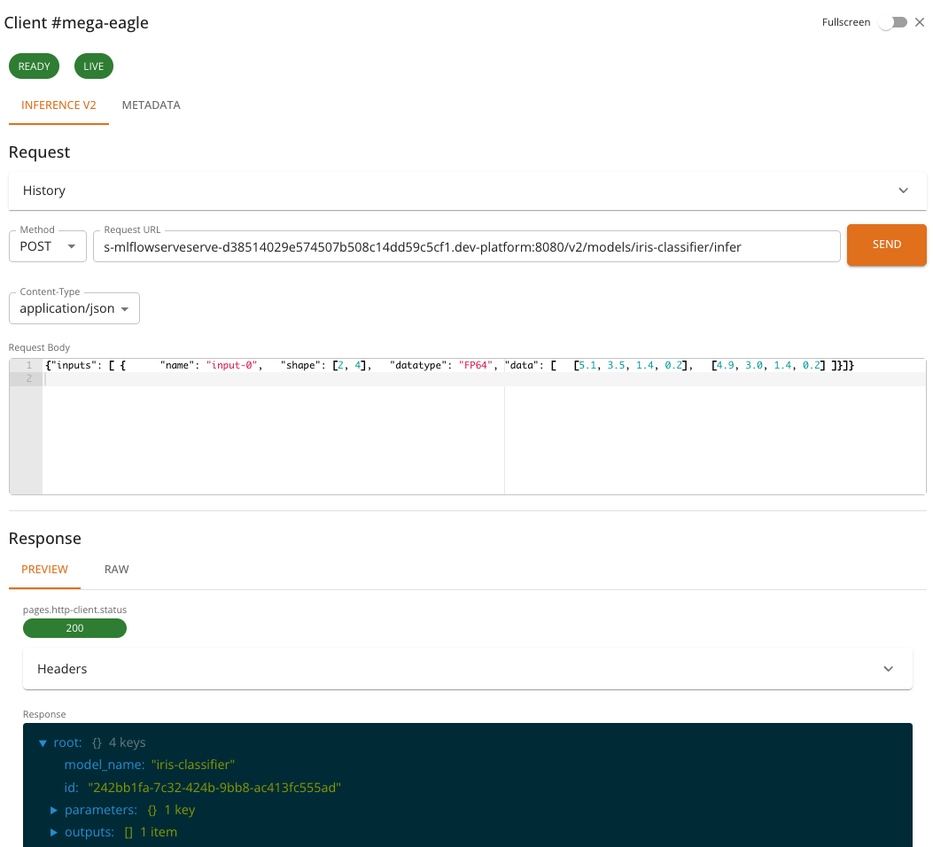 Inference tab placeholder